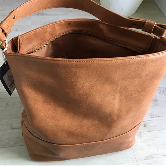 Satchel Bag Handbag - Cognac Color-B1 - Picture 3 of 8